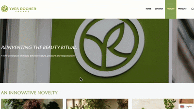 Site Yves Rocher — projet WordPress